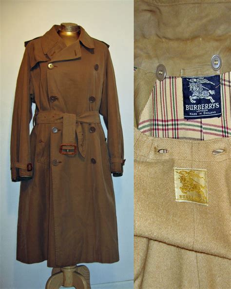 vintage burberry wool coat|vintage burberry trench coat small.